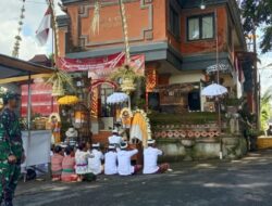 Demi Kenyamanan Kegiatan Keagamaan, Babinsa Koramil 1626-02/Susut Pantau Kegiatan Keagamaan