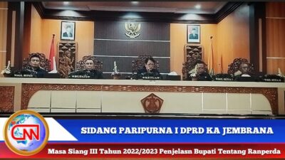 Berita Video : Sidang Paripurna I DPRD Kab. Jembrana Masa Sidang III 2022/2023 Penjelasan Bupati Tentang Ranperda